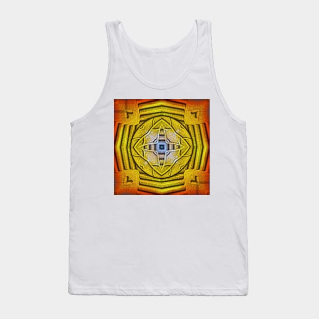 inspired by nature rainbow coloured square composition design Tank Top by mister-john